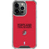 NBA Portland Trail Blazers Standard - Red iPhone 16 Pro Clear Case